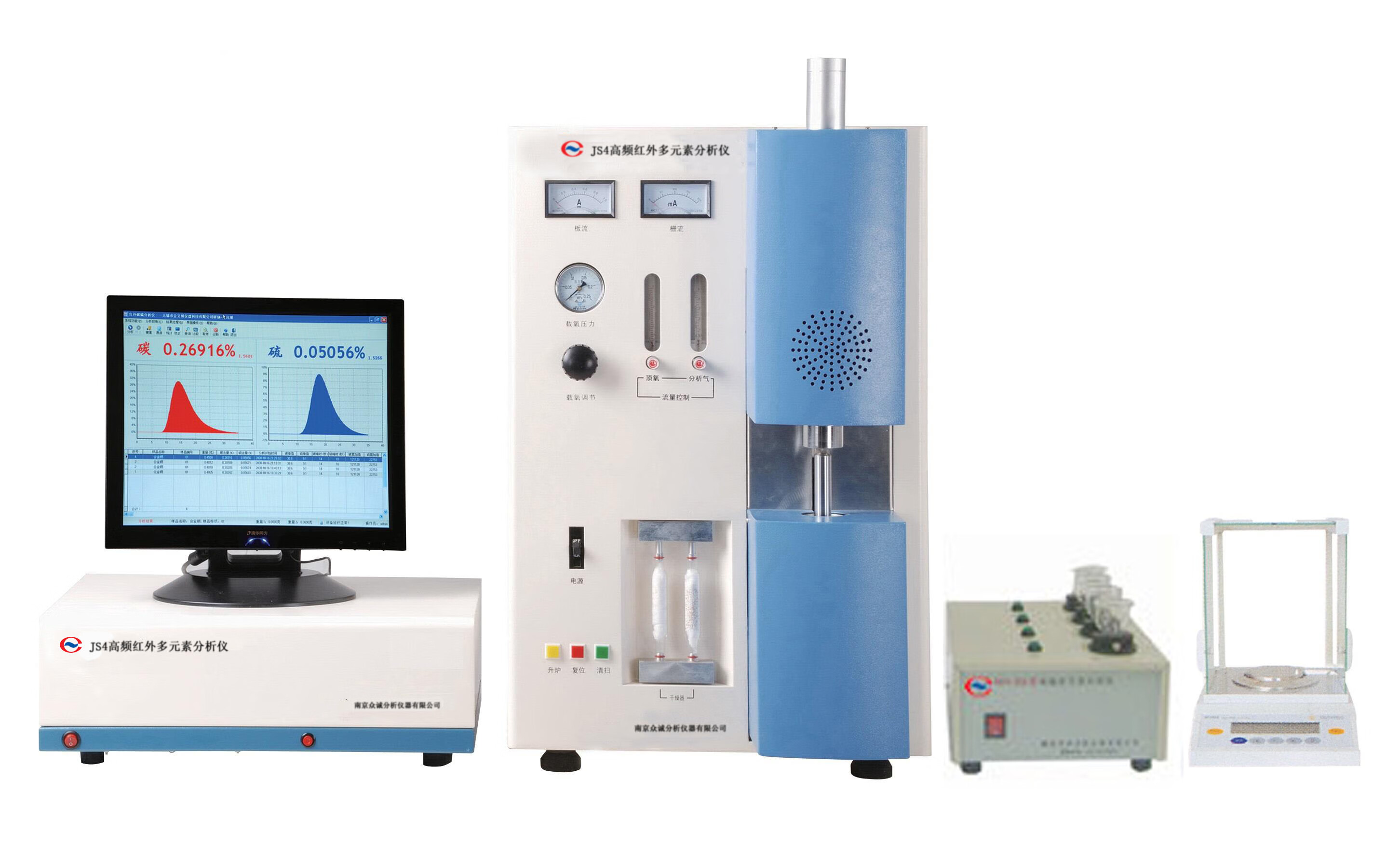 仁聚益电脑高频红外多元素碳硫分析仪 不锈钢合金钢牌号与元素检测的精准利器